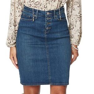NYDJ Five-Pocket Denim Skirt